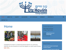 Tablet Screenshot of etzhayim.net